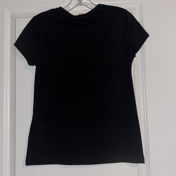 Roberto Cavalli Women’s Slim Fit Graphic T-Shirt Black Crew Neck, Size S - Picture 3 of 4